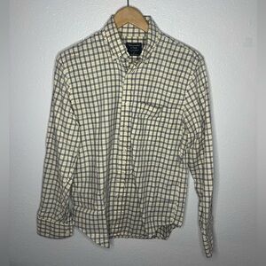 Abercrombie & Fitch Men’s Long Sleeve Button down Shirt size S yellow